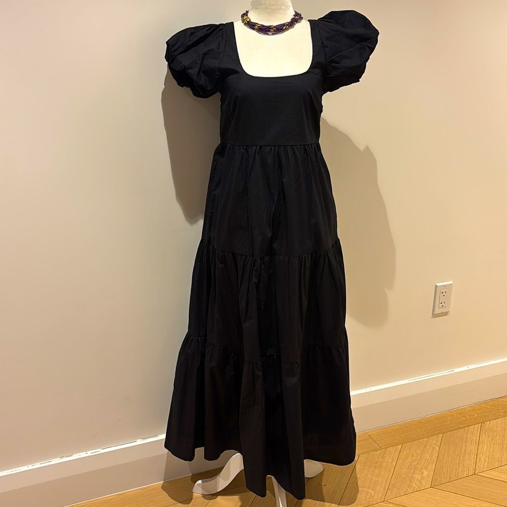 Beautiful Reistor black tiered maxi dress, size Small, brand new with tags.